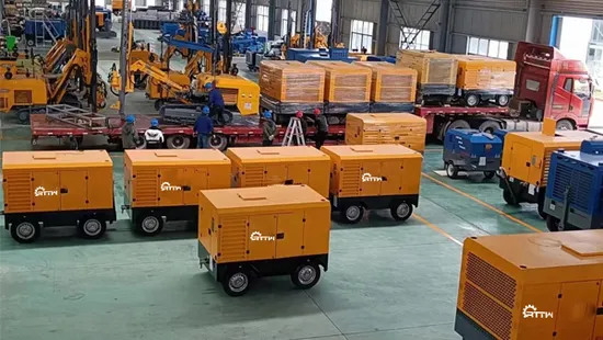 High Pressure 116psi 185cfm Diesel Powered Towable Air Compressor - Rotary Screw Type for Heavy Duty